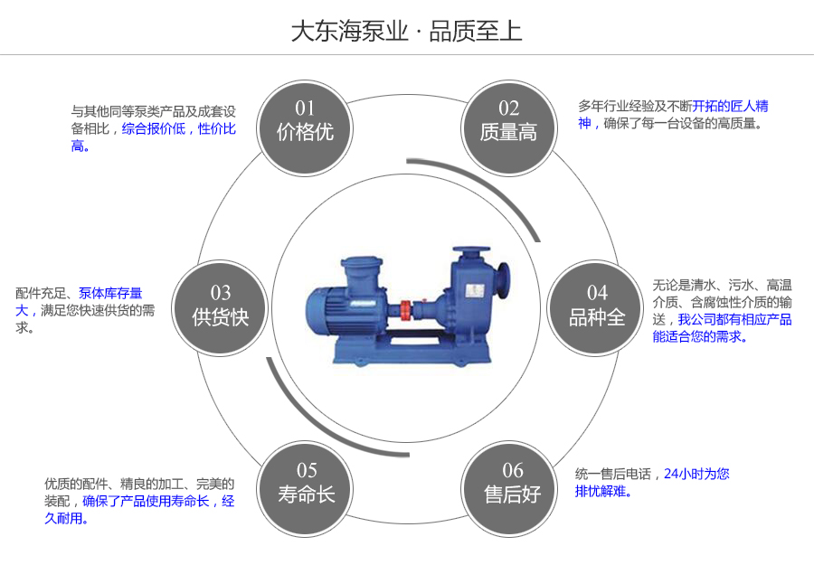 大東海泵業(yè)自吸式排污泵質(zhì)量保證圖