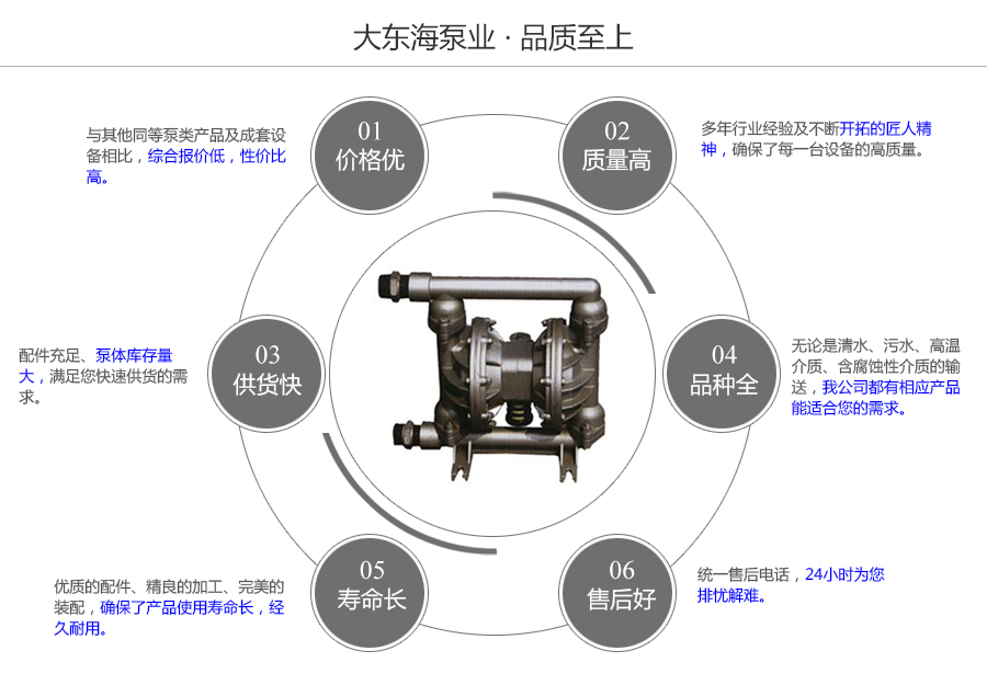 大東海泵業(yè)QBY型氣動隔膜泵質(zhì)量保證圖