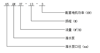 大東海泵業(yè)污水潛水泵型號(hào)意義